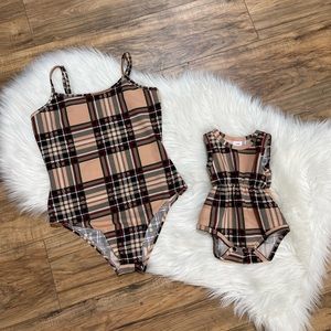 Mommy & Me bodysuit and romper set